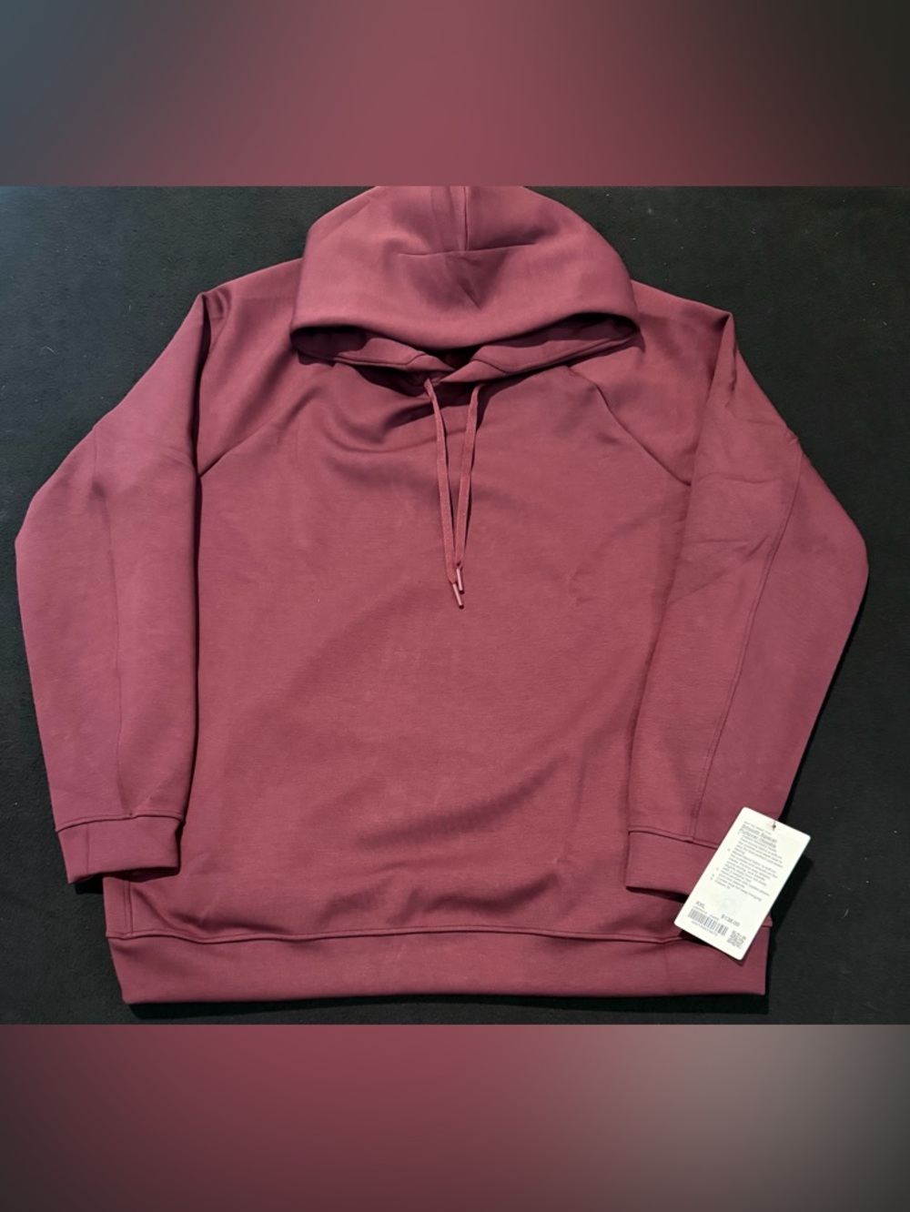 Lululemon Smooth Spacer Classic-Fit Pullover‎ Hoodie Burgundy Mens XXL NWT